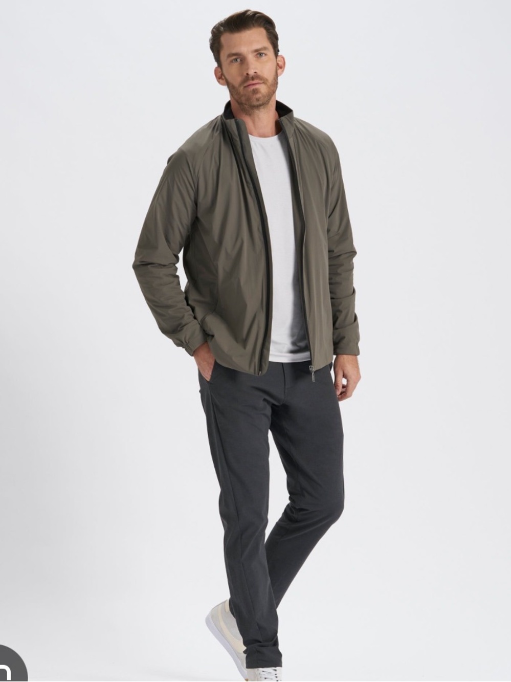 Vuori Men’s Soco Zip Up Lightweight Performance Jacket Large Oregano Brown